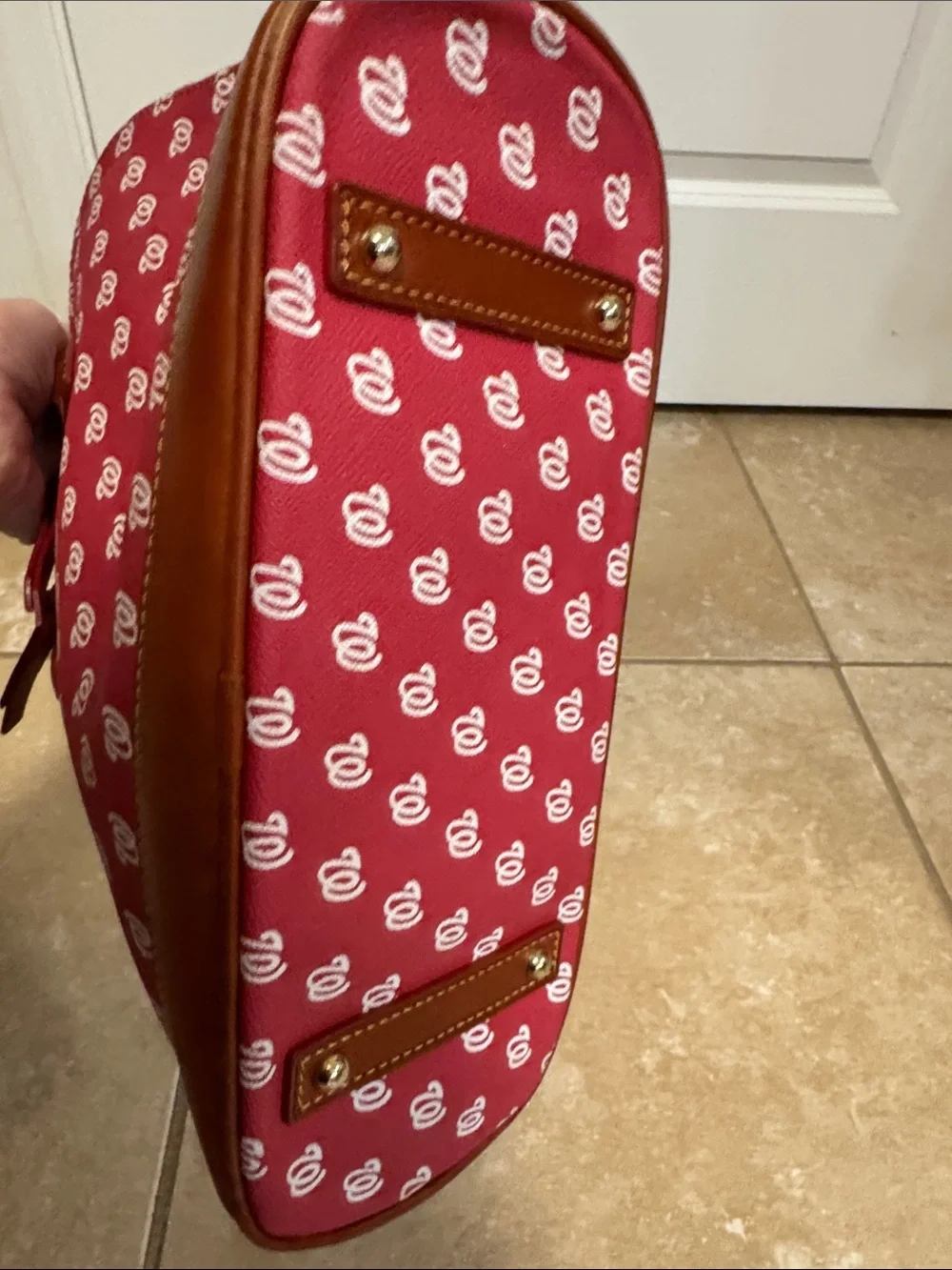 Dooney & Bourke Washington Nationals Signature Logo Dome Satchel
